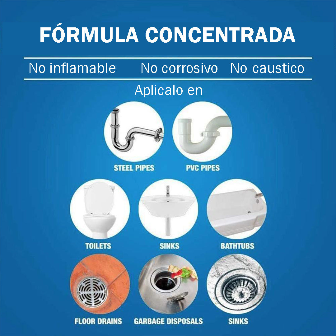 DRENA MAX™-Desatorador Líquido de Tuberías T